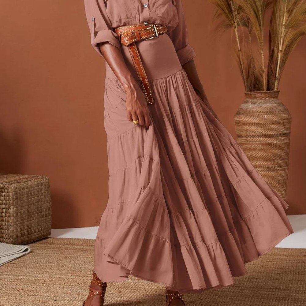 ANA WOMEN BOHO MAXI SKIRT